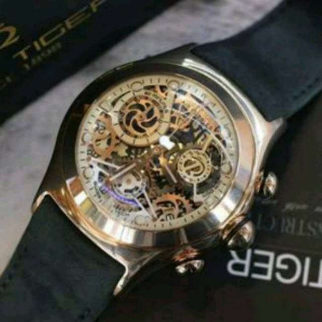 TERBARU  JAM TANGAN PRIA REEF TIGER AIR BUBBLES ORIGINAL LEATHER WATCH MURAH 