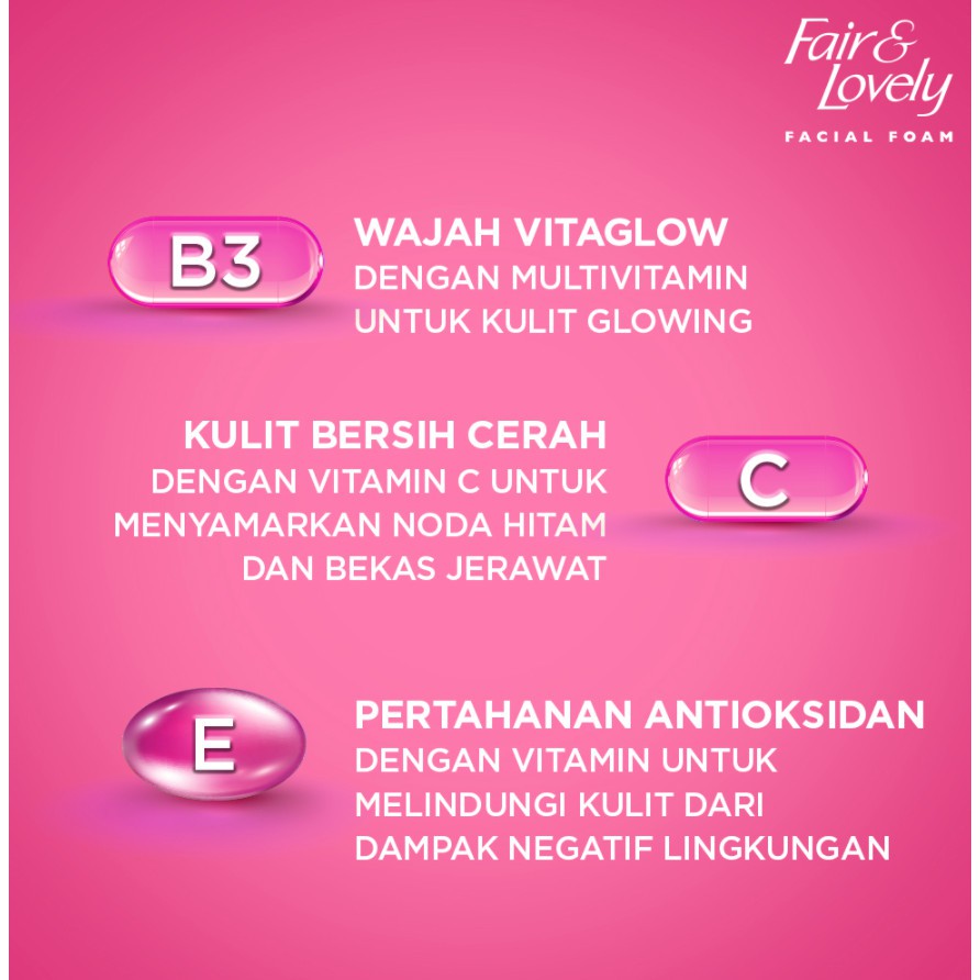 ★ BB ★ Fair &amp; Lovely Facial Wash Multivitamin 50gr - 100gr - Sabun Cuci Muka Wanita - Glow &amp; Lovely - Glow and Lovely