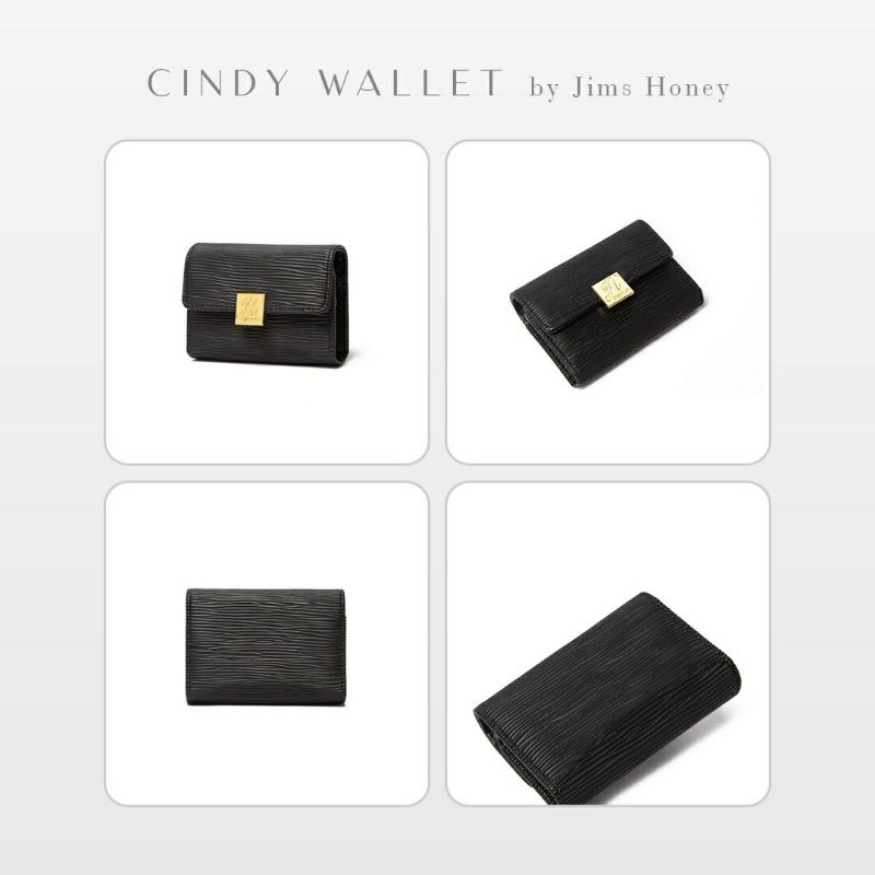 Cindy Wallet Jimshoney Original Dompet Kartu Wanita slot kartu id card holder realpic cod official