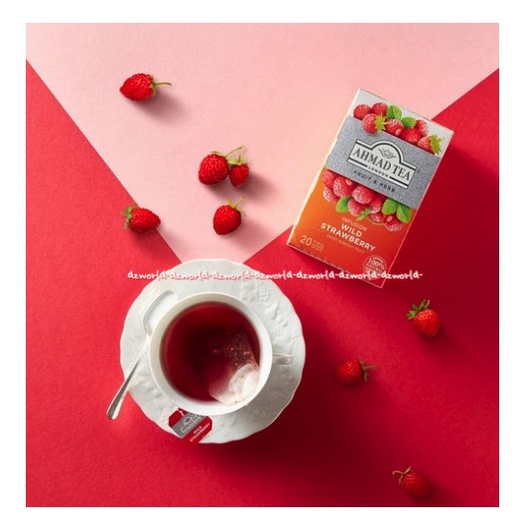 Ahmad Tea Fruit &amp; Herbs Infuision Wild Strawberry 20foil Teh Rasa Buah Stroberi Ahmadtea