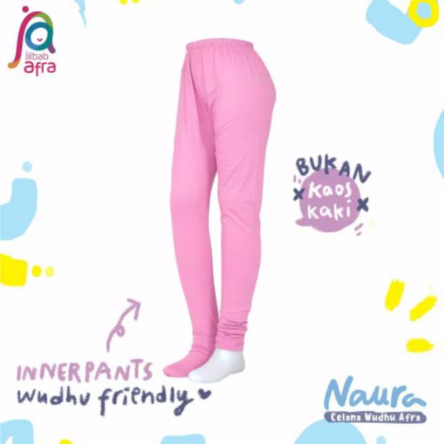 CELANA LEGGING WUDHU AFRA NAURA - BAHAN KAOS RAYON HQ - CELAMIS AFRA