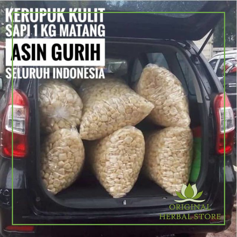 

Kerupuk Kulit Sapi Asli Matang 1kg Rasa Asin Gurih Seluruh Indonesia / krupuk kulit sapi / rambak