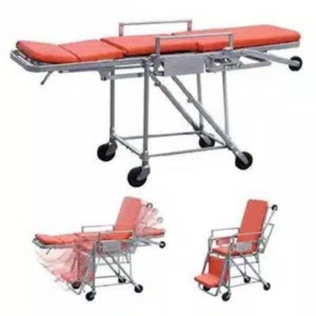 AUTOMATIC EMERGENCY STRETCHER YDC 3 D EMERGENCY BED TEMPAT TIDUR RUMAH SAKIT RANJANG PASIEN DARURAT