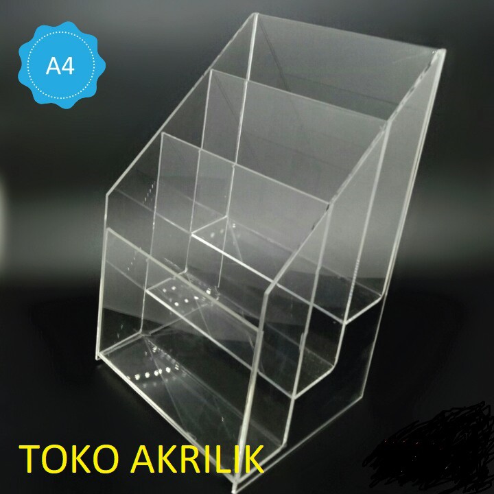 

Stand brosur acrylic TB40A4 3 susun free id card