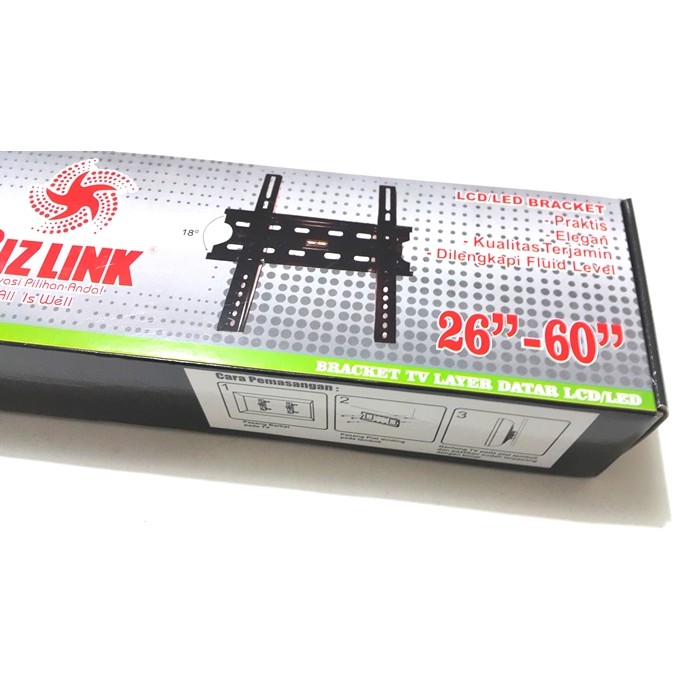 Bizlink Braket Tv / Breket Tv / Bracket Tv Led/Lcd 26&quot; - 60&quot; (Flexible)