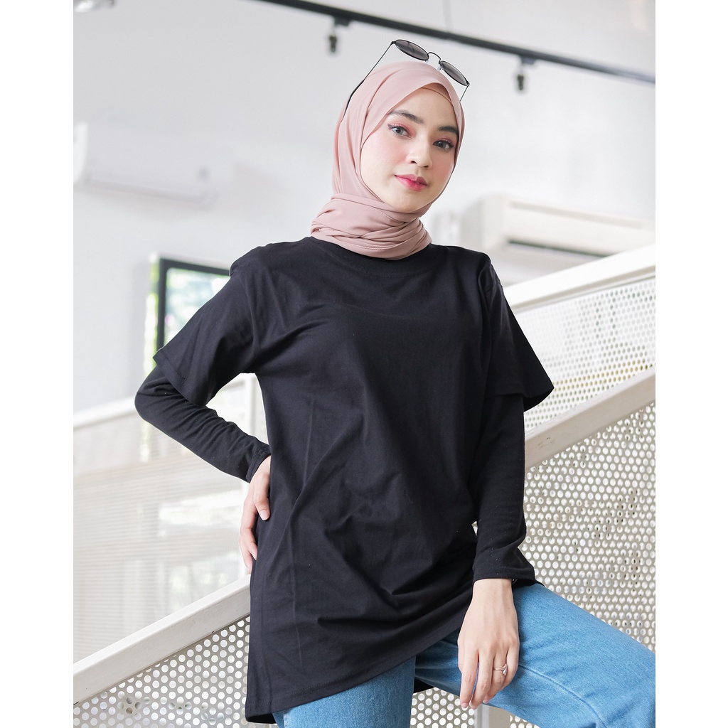 AFI - EC - Kaos Oversize Polos Hitam REAL KATUN