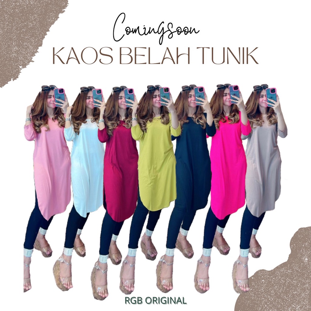 Tunik kaos Lengan 7/8 Ori RGB