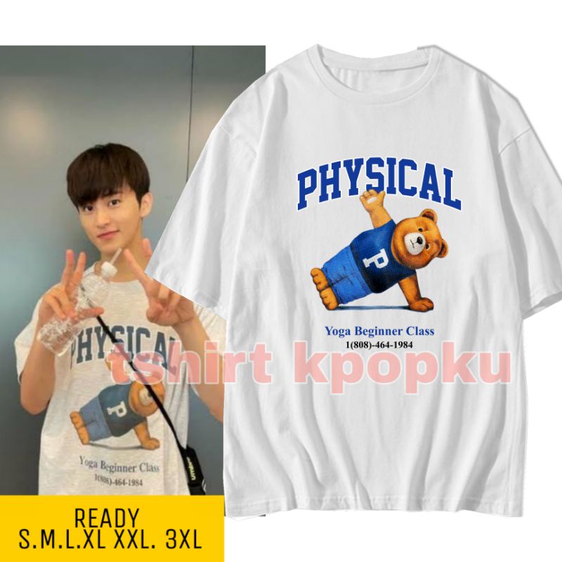 ( cod) kaos korean mark lee nct physcal bear yoga