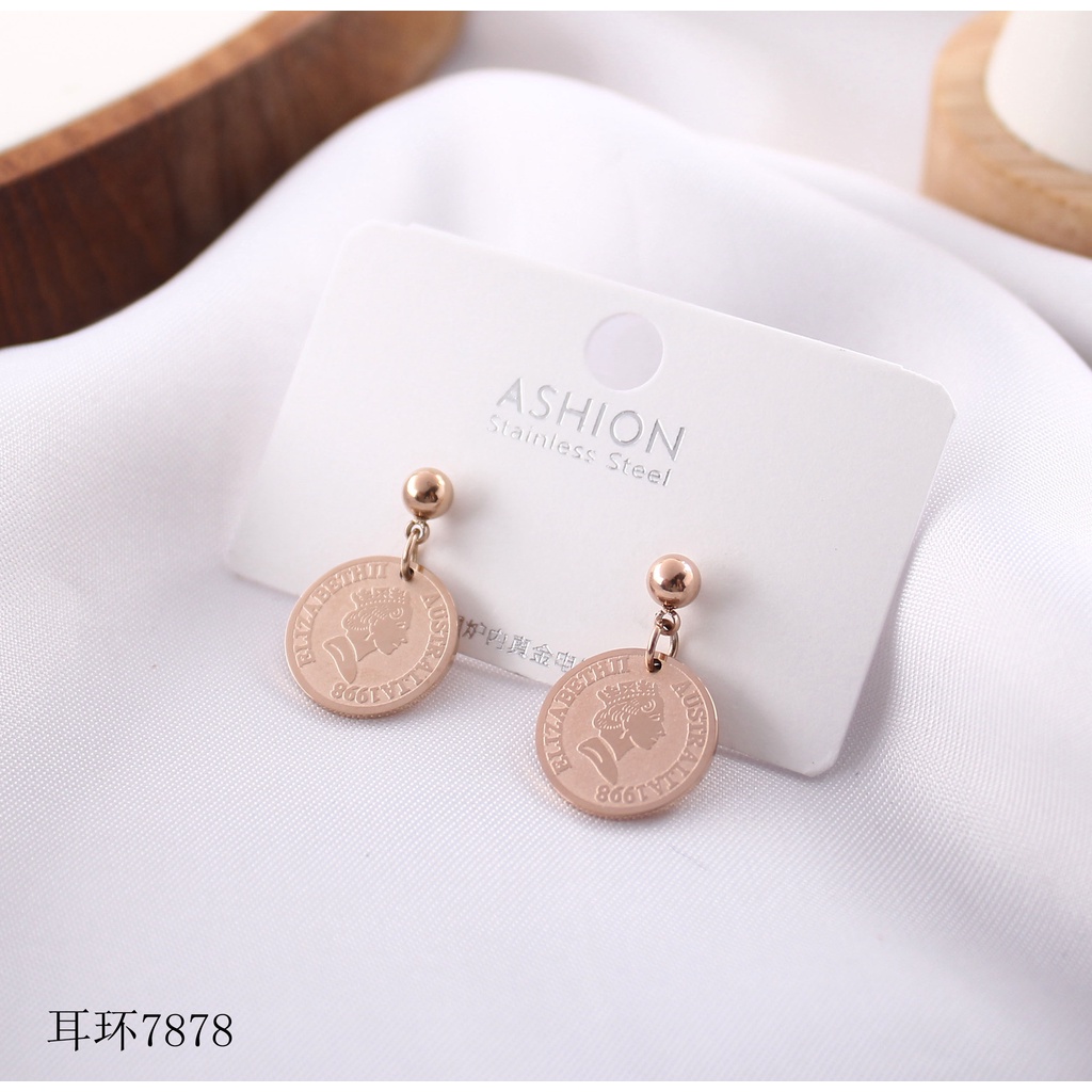 Anting titanium fashion jewellery 7878