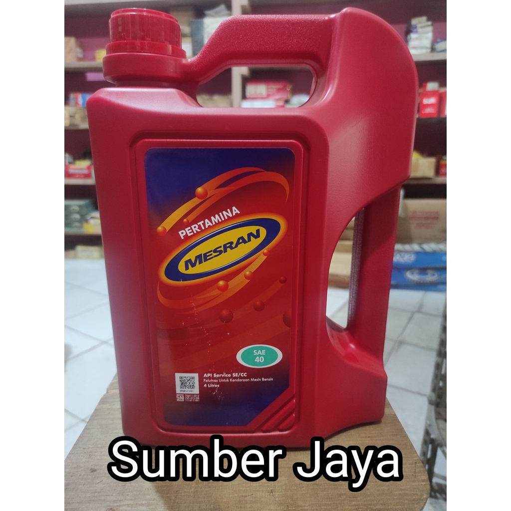 Oli Mesran 40 4 Liter - Oli Mesin Mobil - 100% Asli