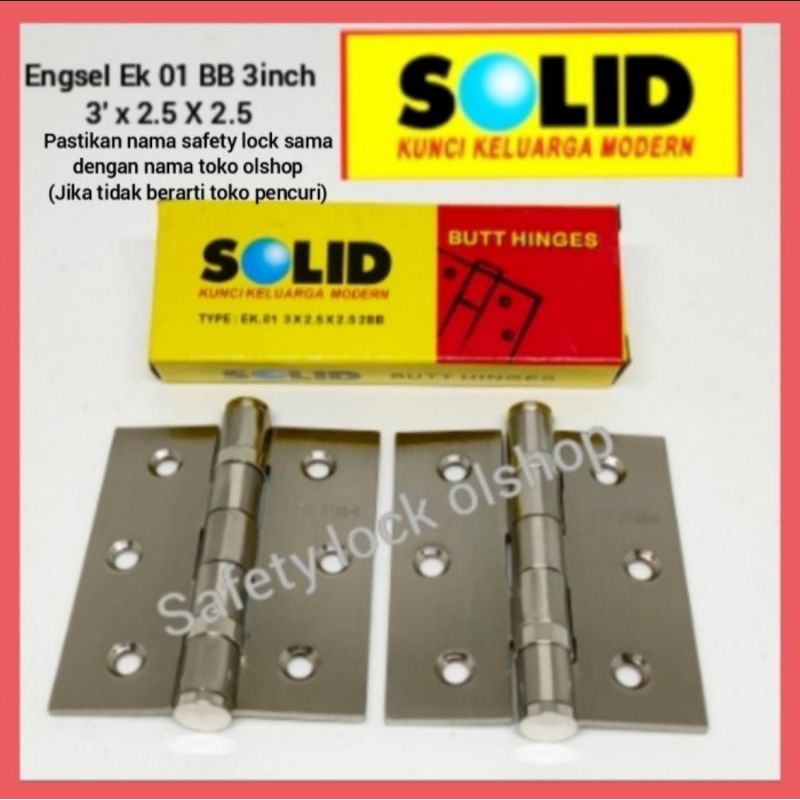 Engsel Jendela Ek 01 Bb 3Inch Solid