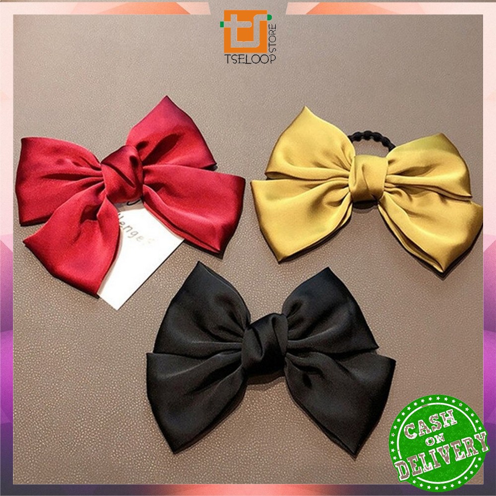 OFM-C160 Ikat Rambut Pita Besar Kuncir Rambut Hairband Aksesoris Wanita Kunciran Rambut Korea Style-1