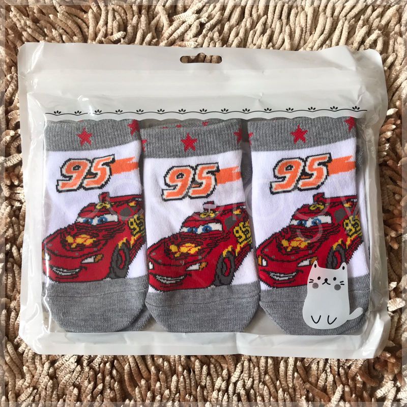 (Min 3pcs @7.250) Kaos kaki anak mata kaki cars dino thomas