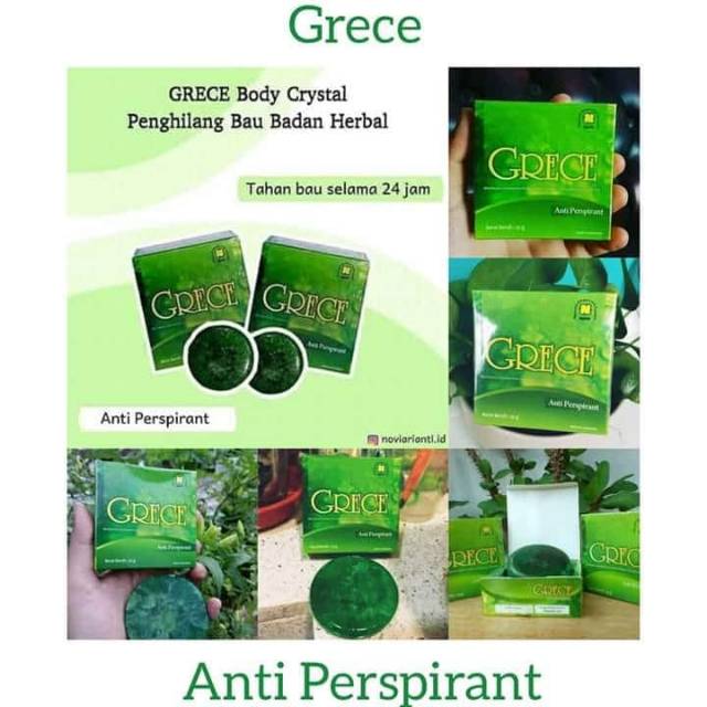 GRECE BODY CRYSTAL ( ATASI BAU BADAN , SELANGKAMGAN & KETIAK HITAM, PANU DLL )