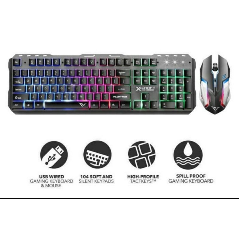 keyboard gaming Alcatroz XC-3000 Spill Proof