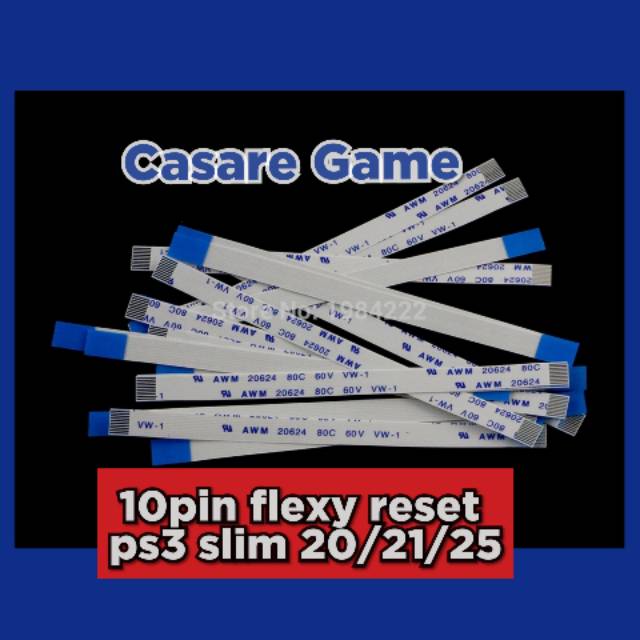 Kabel Flexy ps3 Reset slim seri 20/21/25