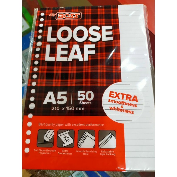 

ATK : Isi Binder Loose Leaf Big Boss A5 Bergaris