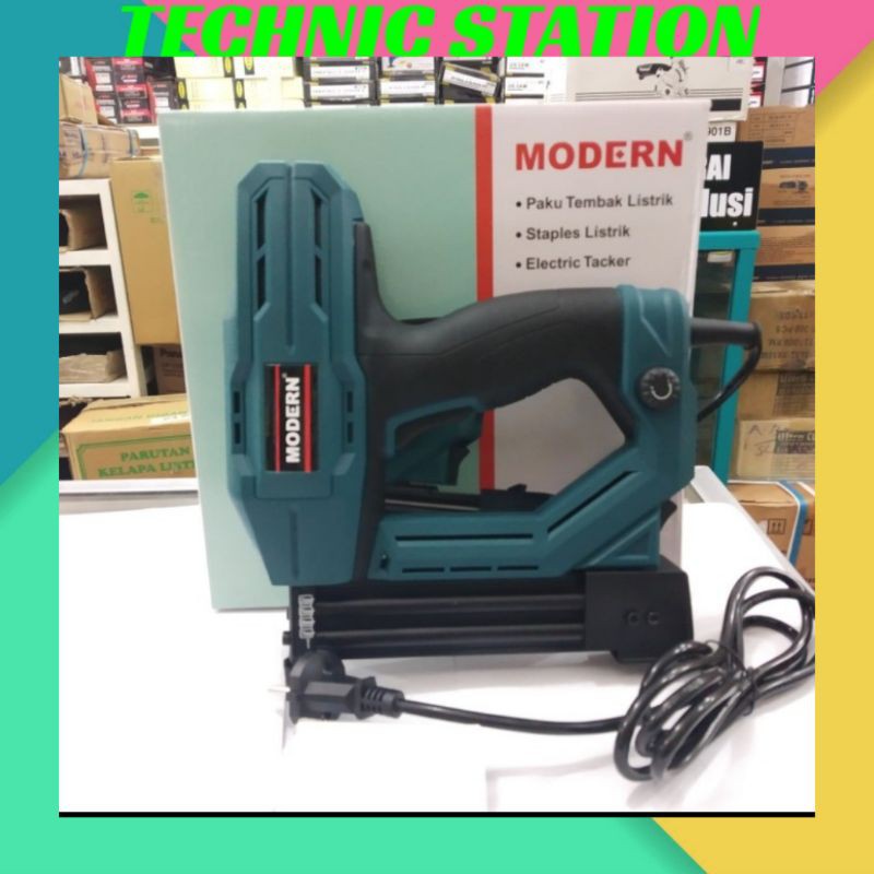 OriginalMODERN M30-FU Mesin Paku Tembak Elektrik Nailer Machine Tacker