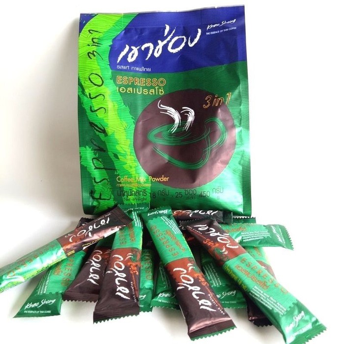 

KHAO SHONG INSTANT KOPI COFFEE MIX POWDER ESPRESSO 3 in 1 450 Gram