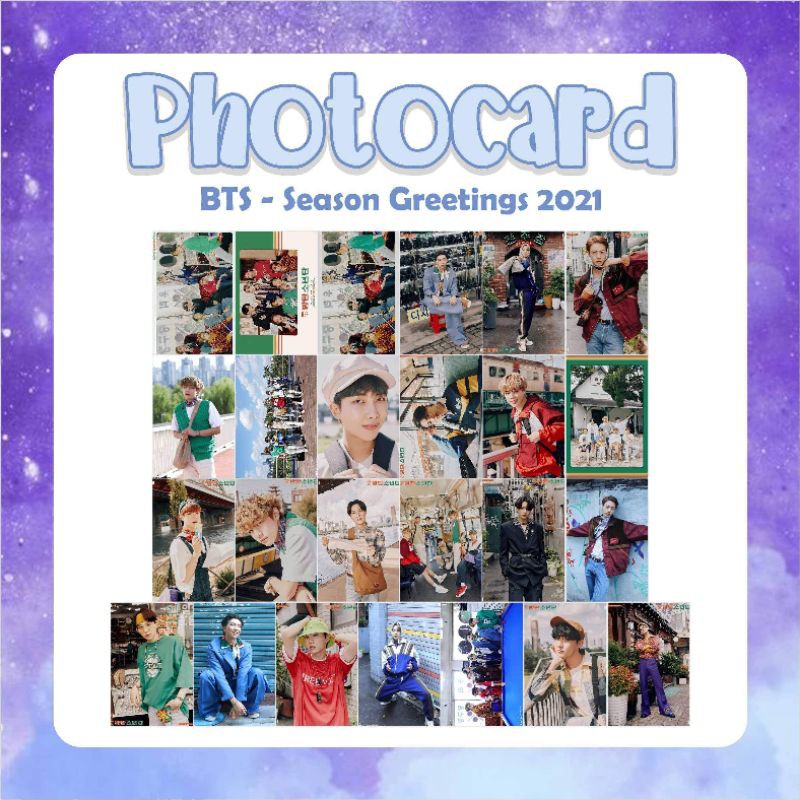 Photocard BTS Season greeting 2021