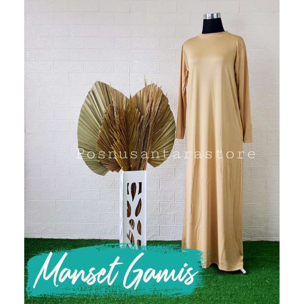 MANSET GAMIS BAHAN SPANDEK DAN KAOS MANSET DALAMAN GAMIS ANTI GERAH MURAH MERIAH