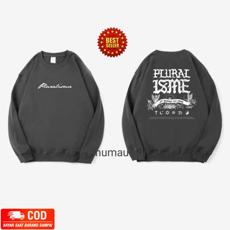 Sweater Crewneck pluralisme / Hoodie toleransi / switer pluralisme