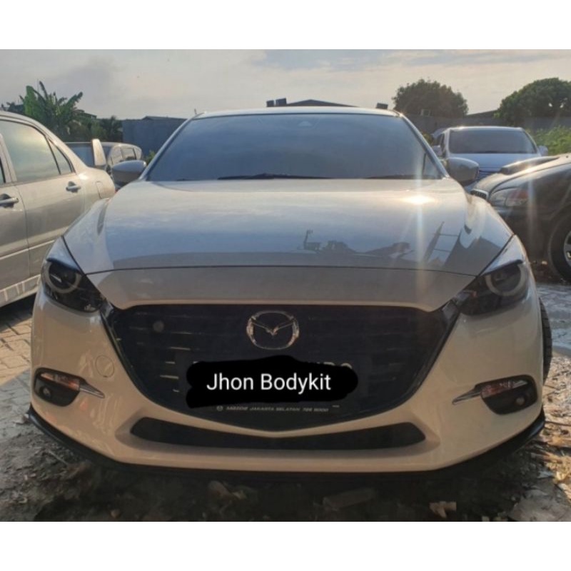 Bodykit lips depan & samping kiri kanan mazda 3 HB custom + pasang cat