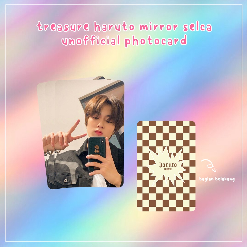 TREASURE Haruto Mirror Selca Unofficial Photocard (MIN. BELI 5)