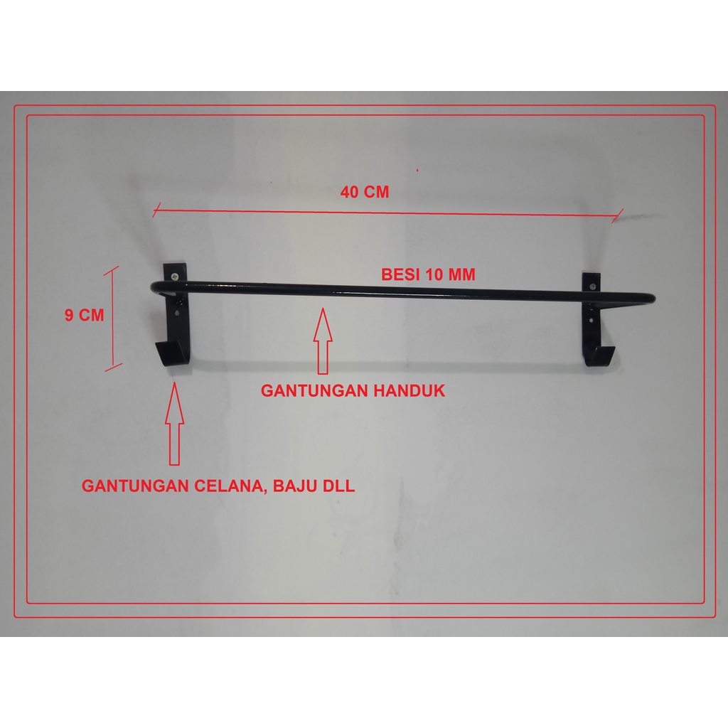 GANTUNGAN / RAK / HANGER HANDUK BESI