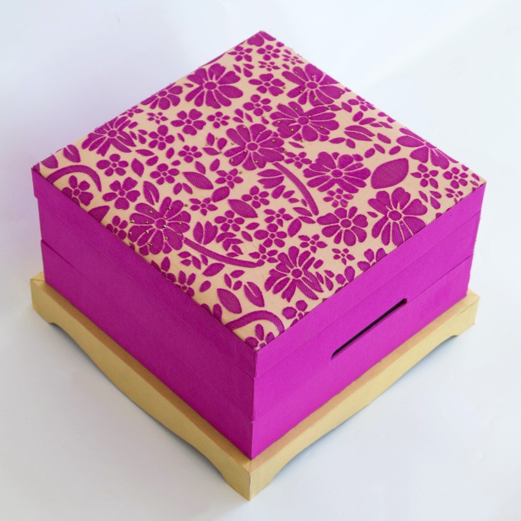 

Kotak Box Souvenir Hampers Gift Hadiah Lebaran Jacquard Fabric