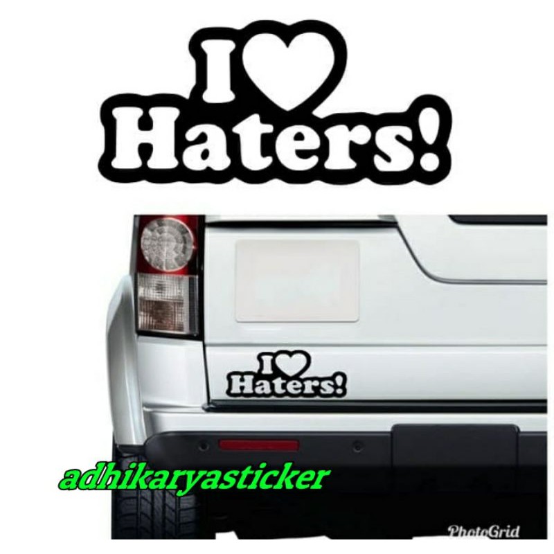 

Sticker Gokil I Love Haters terlucu