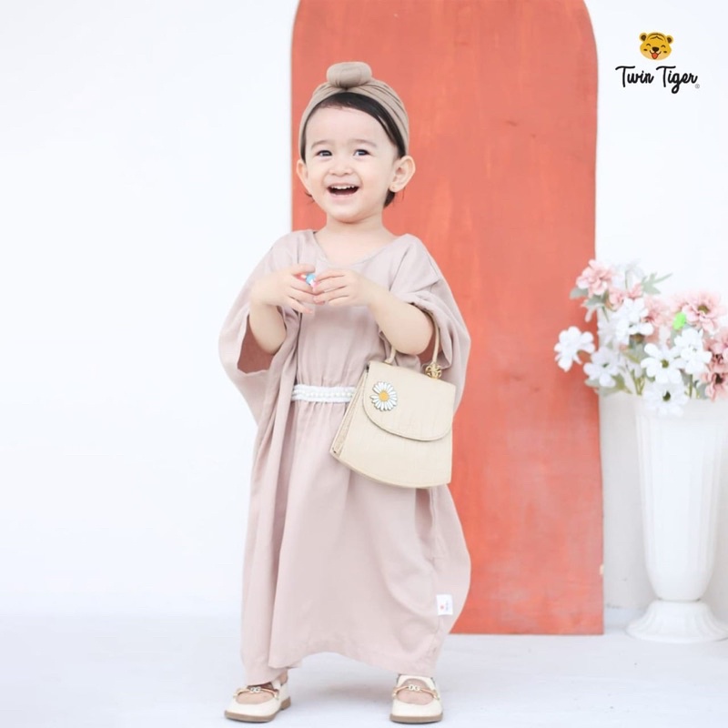 Twin Tiger Kaftan Zahra Dress - Pakaian Anak Muslim/Kaftan anak