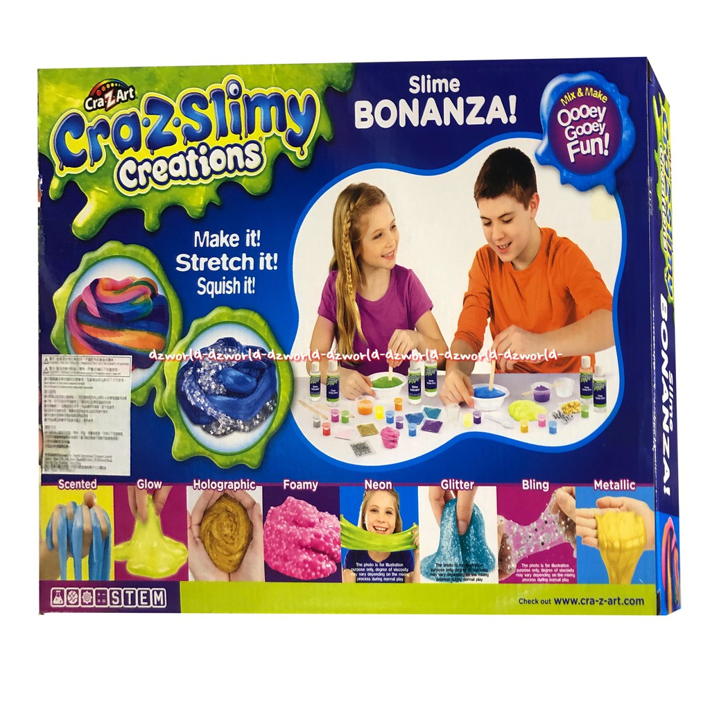 Craz Art Creation Slime Bonanza Mainan Membuat Slimetie Dye Twist