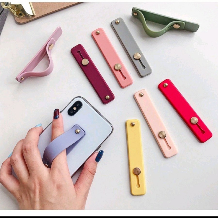 Finger grip phone holder stand holder ring hp multiband strap