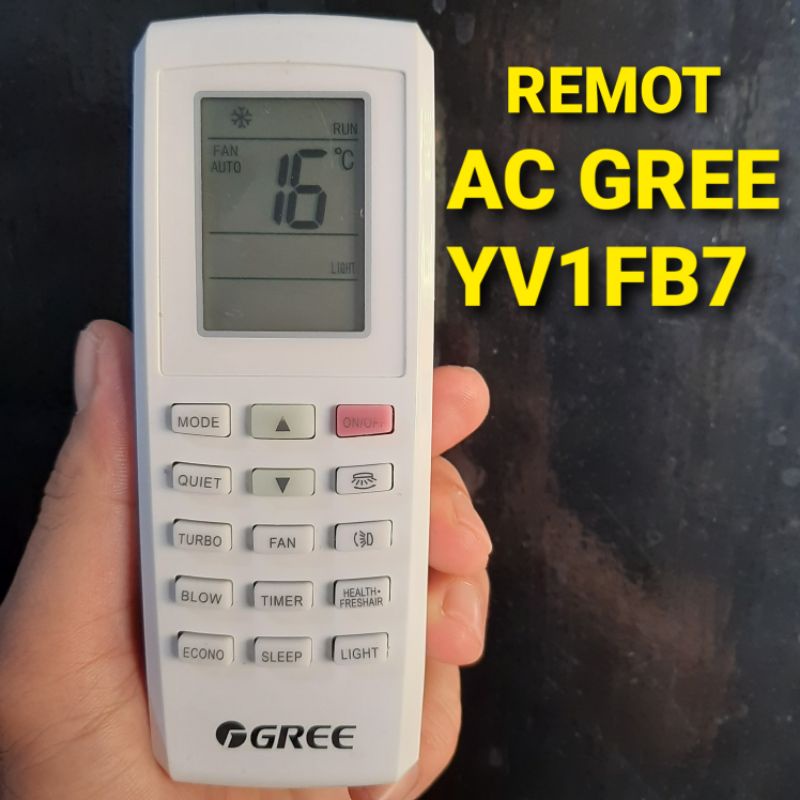 Remote Remot Ac GREE YV1FB7