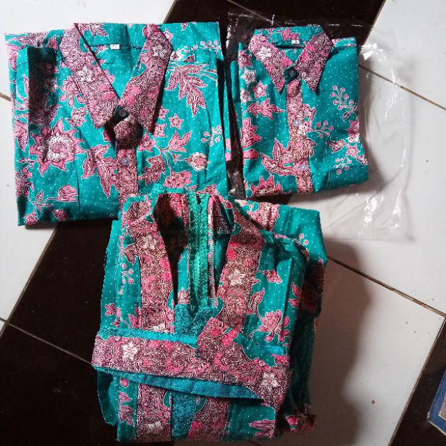 Qnunbatik Kemeja Batik Lengan Pendek Standard -jumbo 5l Kd Melati Dasar Warna