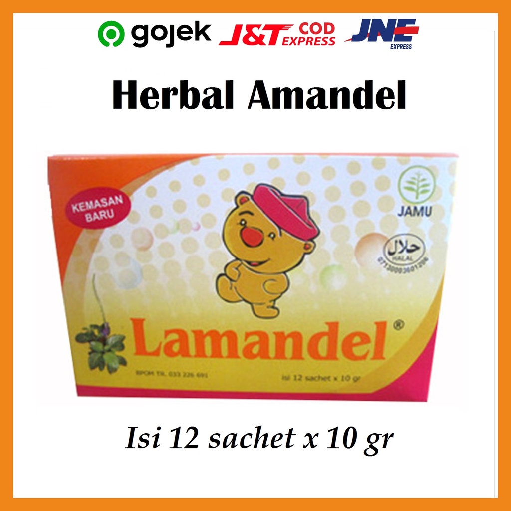 

Herbal Amandel LAMANDEL sachet isi 12 x @10 gr Meredakan radang tenggorokan - Meningkatkan nafsu makan - Meningkatkan daya tahan tubuh - Meningkatkan konsentrasi - Membantu meredakan batuk & pilek