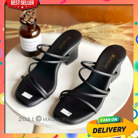 Heels Wanita Terbaru Haghils Kekinian Highils Terbaru 2022 Sandal Jinj Magdiel - Heels Tali Wanita