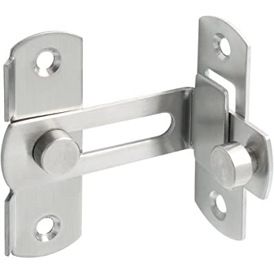 Grendel Kait Besar 4 Inchi Minimalis Stainless Steel -Pengaman Pintu Large Safety Latch