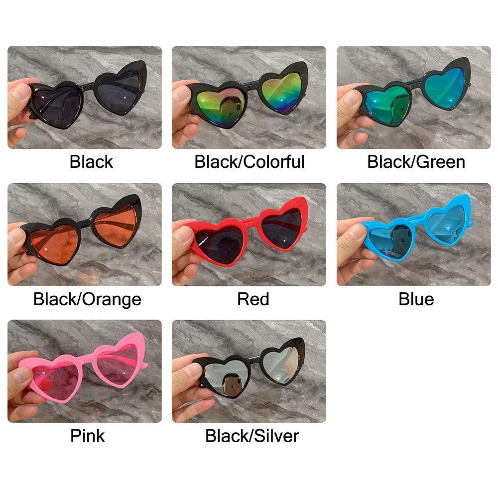 [POPULAR] Vintage Kids Sunglasses Fashion Love Heart Glasses Heart-Shaped Sunglasses Cute UV400 Protection Children Eyewear Children Sun Glasses