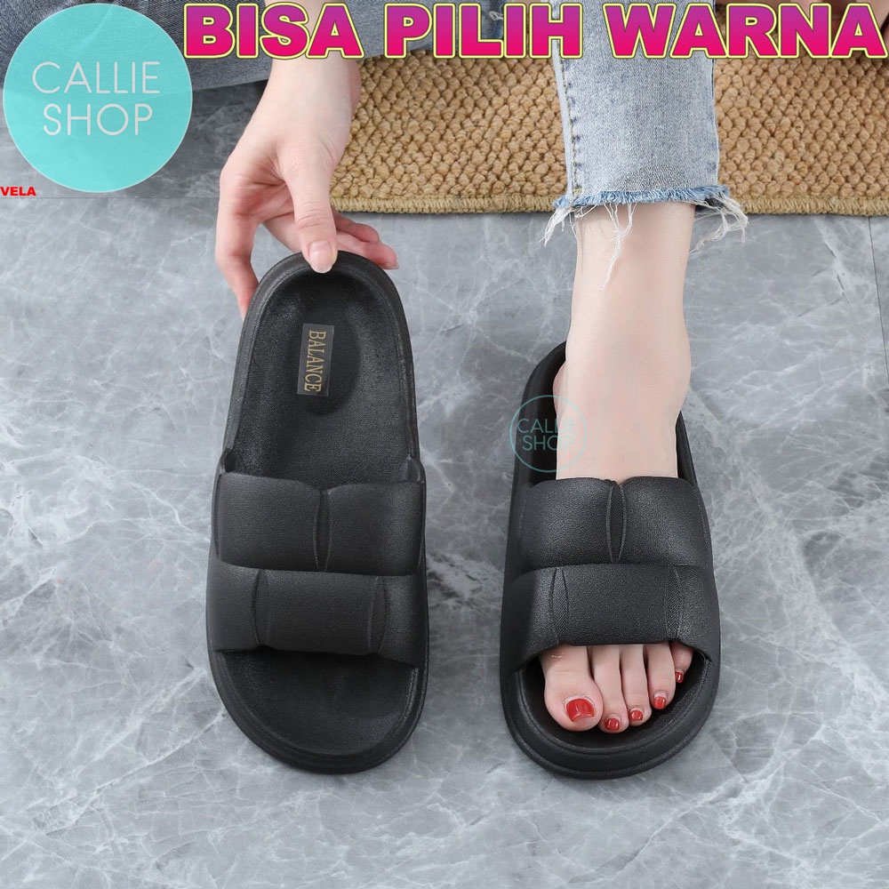 Sandal Jelly Slop Wanita Karet Soft Import Anti Slip Empuk Balance 6608 SLMANTOU