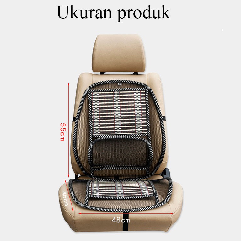 Bantalan Alas Kursi Cover Jok Mobil / Alas Kursi Jok Mobil Bambu