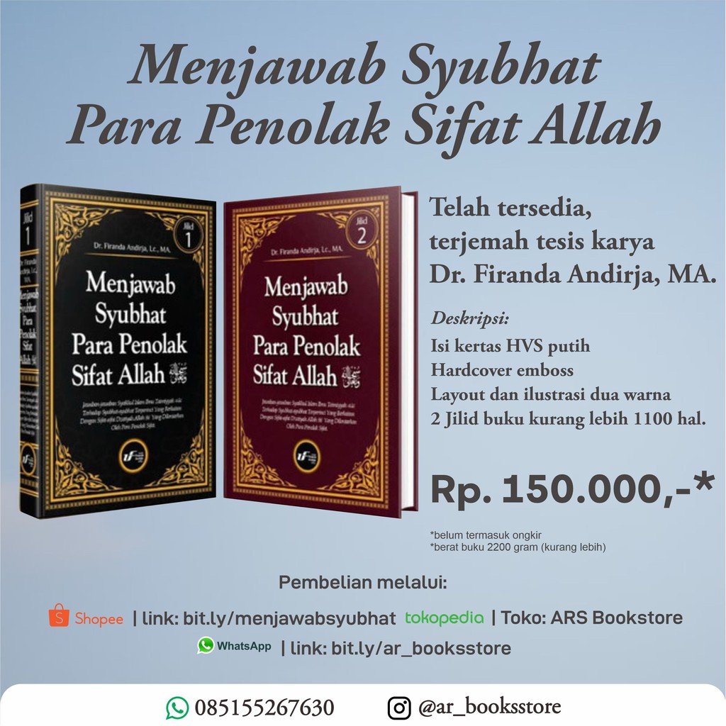 Menjawab Syubhat Para Penolak Sifat - Dr. Firanda Andirja, MA. (MURAH)