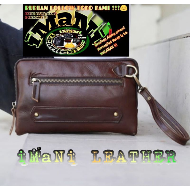 Tas jinjing kulit pria Tas kulit asli garut Tas kulit selempang pria asli Garut Tas PAPIRUT Tas kuli