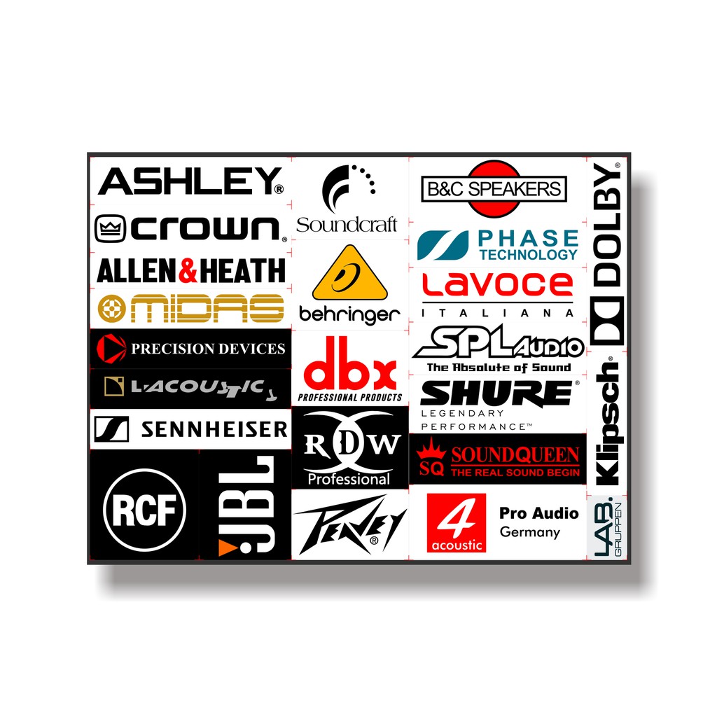 Stiker Sound System  / Sound Balap - ACC -  Isi 24 Sticker  -  ASHLEY SPL RCF