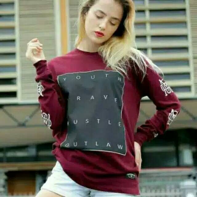 Kaos lengan panjang cwe memphis orighins