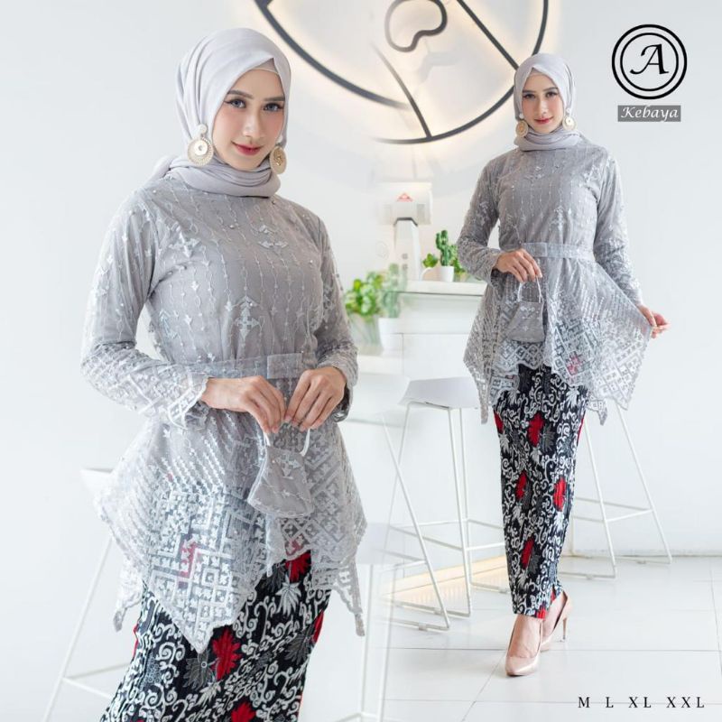 Stelan Kebaya Kutubaru Payet Sahara Original