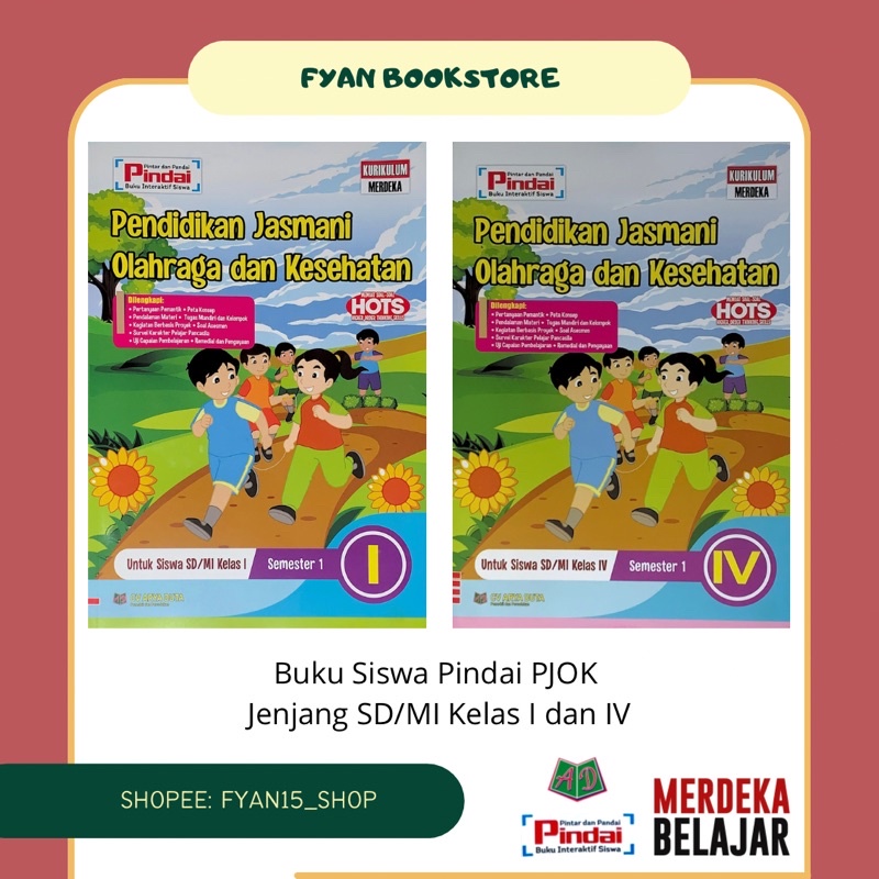 Fyan Book Store: Buku LKS Pendidikan Jasmani Olahraga dan Kesehatan (PJOK) Pindai untuk Siswa SD/MI 