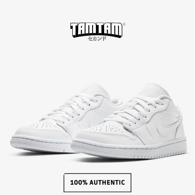 NIKE AIR JORDAN 1 LOW TRIPLE WHITE ORIGINAL
