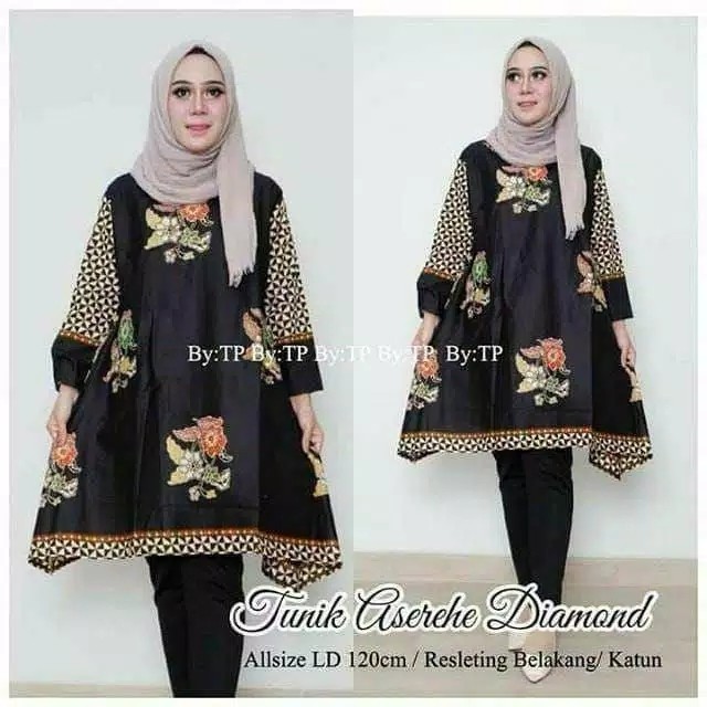 Tunik Super Jumbo Aserehe Ld 125 Tunik Jumbo Model Waka Waka